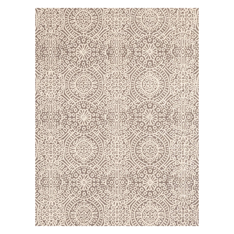 Temple Taupe Hand Micro Hooked Wool Rug