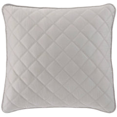 Quilted Silken Solid Grey Sham