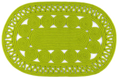 Audrey Handwoven Indoor/Outdoor Oval Rug Swatch | Sprout