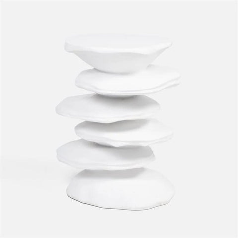 Zuri White Side Table