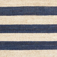 Ipswich Blue Handwoven Jute Rug Swatch