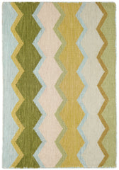 Safety Net Handwoven Indoor/Outdoor Rug | Green