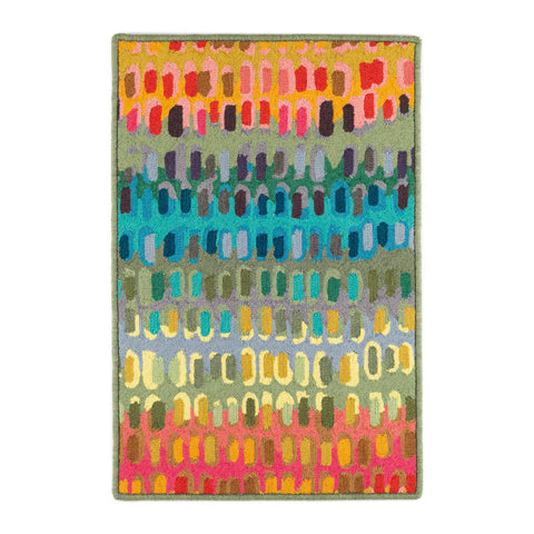 Paint Chip Multi Hand Micro Hooked Wool Custom Rug