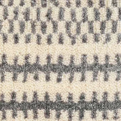 Tracks Grey Hand Loom Knotted Wool Rug Swatch