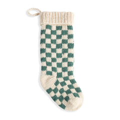 Green Checkered Stocking