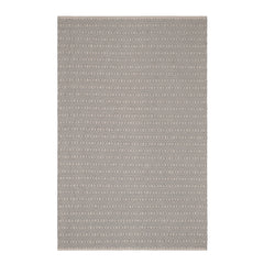 Optic Diamond Grey/Ivory Handwoven Cotton Rug