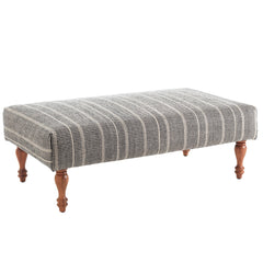 Samson Black Rug Ottoman