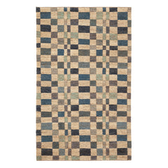 Kirby Blue Handwoven Jute Rug