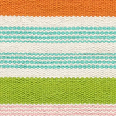 Wavy Stripe Spring Handwoven Cotton Rug Swatch