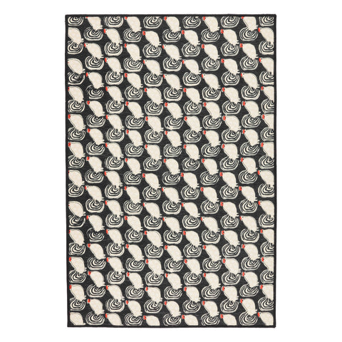 Cockadoodledoo Multi Machine Washable Rug