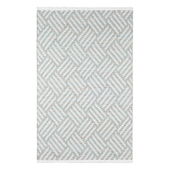 Crisscross Ocean Handwoven Indoor/Outdoor Rug