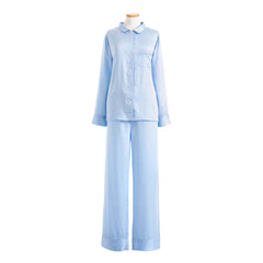 Silken Solid Soft Blue Pajama