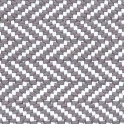 Herringbone Shale/White Handwoven Indoor/Outdoor Rug Swatch