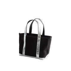 City Canvas Black/Silver Tote Bag