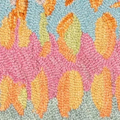 Paint Chip Confetti Hand Micro Hooked Wool Rug Swatch