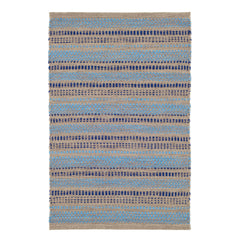 Sooner Than Later Blue Handwoven Indoor/Outdoor Rug