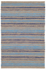 Sooner Than Later Handwoven Indoor/Outdoor Rug | Blue