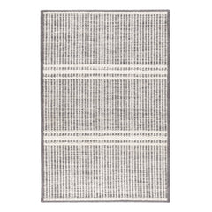 Malta Grey Handwoven Wool Custom Rug