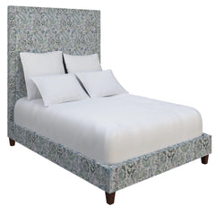 Ines Linen Blue High Stonington Bed