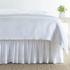 Classic Hemstitch White Bed Skirt