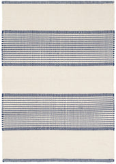 La Mirada Handwoven Cotton Rug | Navy