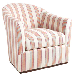 Vineyard Stripe Sunset Thunderbird Swivel Chair