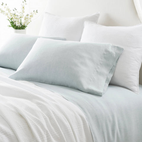 Lush Linen Sky Pillowcases