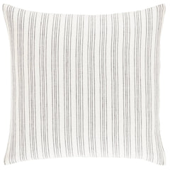 Lush Linen Stripe Charcoal Sham