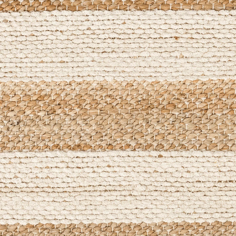 Milo Ivory Handwoven Jute/Cotton Rug Swatch