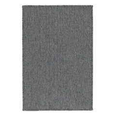 Russell Charcoal Woven Indoor/Outdoor Custom Rug