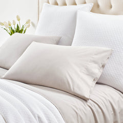 Cozy Cotton Dove Grey Pillowcases