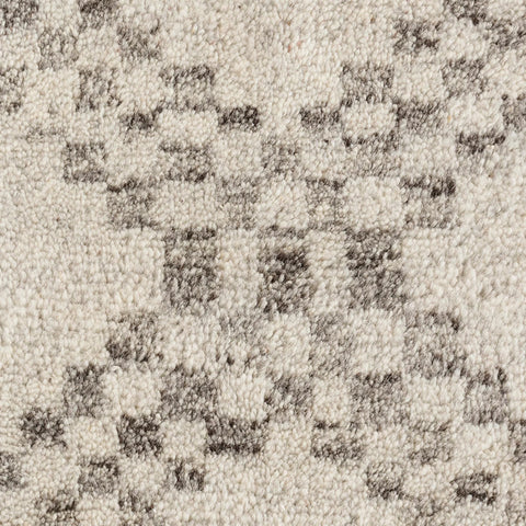 Zillah Grey Hand Knotted Wool Rug Swatch