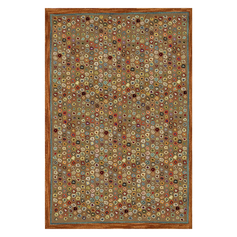 Cat's Paw Brown Hand Micro Hooked Wool Rug