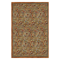 Cat's Paw Brown Hand Micro Hooked Wool Rug