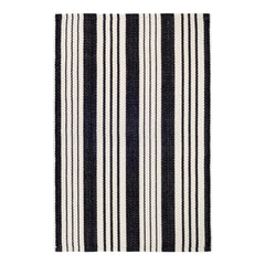 Birmingham Black Handwoven Indoor/Outdoor Rug