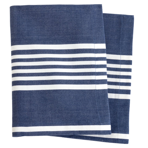 Bistro Stripe Indigo Napkin Set of 4