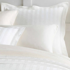 Herringbone White Matelasse Sham