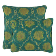 Willowleaf Linen Green Decorative Pillow Cover