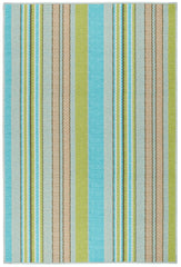 Aquinnah Ticking Machine Washable Rug | Multi