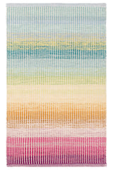 Watercolor Horizon Handwoven Cotton Rug | Multi