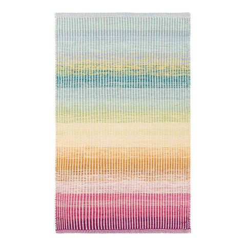 Watercolor Horizon Handwoven Cotton Rug