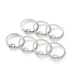 Curtain Loop Satin Nickel Ring