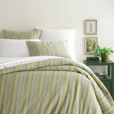 Treetop Linen Stripe Duvet Cover