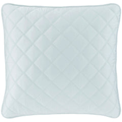 Quilted Silken Solid Robin's Egg Blue Sham