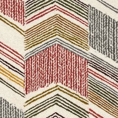 Zig Zag Hand Micro Hooked Wool Rug Swatch