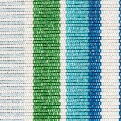 Always Greener Cobalt/Green Handwoven Indoor/Outdoor Rug Swatch