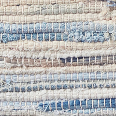 Denim Rag Handwoven Cotton Rug Swatch