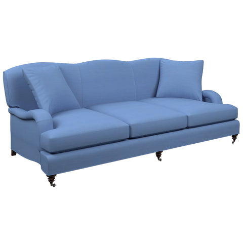 Estate Linen French Blue Litchfield 3 Seater Sofa