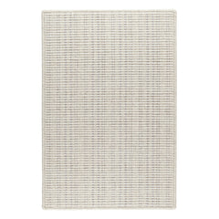 Warren Ticking Silver Woven Wool Custom Rug