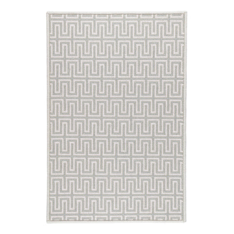 Maze Pale Blue Woven Wool Custom Rug